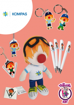 REGALI-PROMOZIONALI-PELUCHE-PENA-TATUAGGIO-KOMPAS